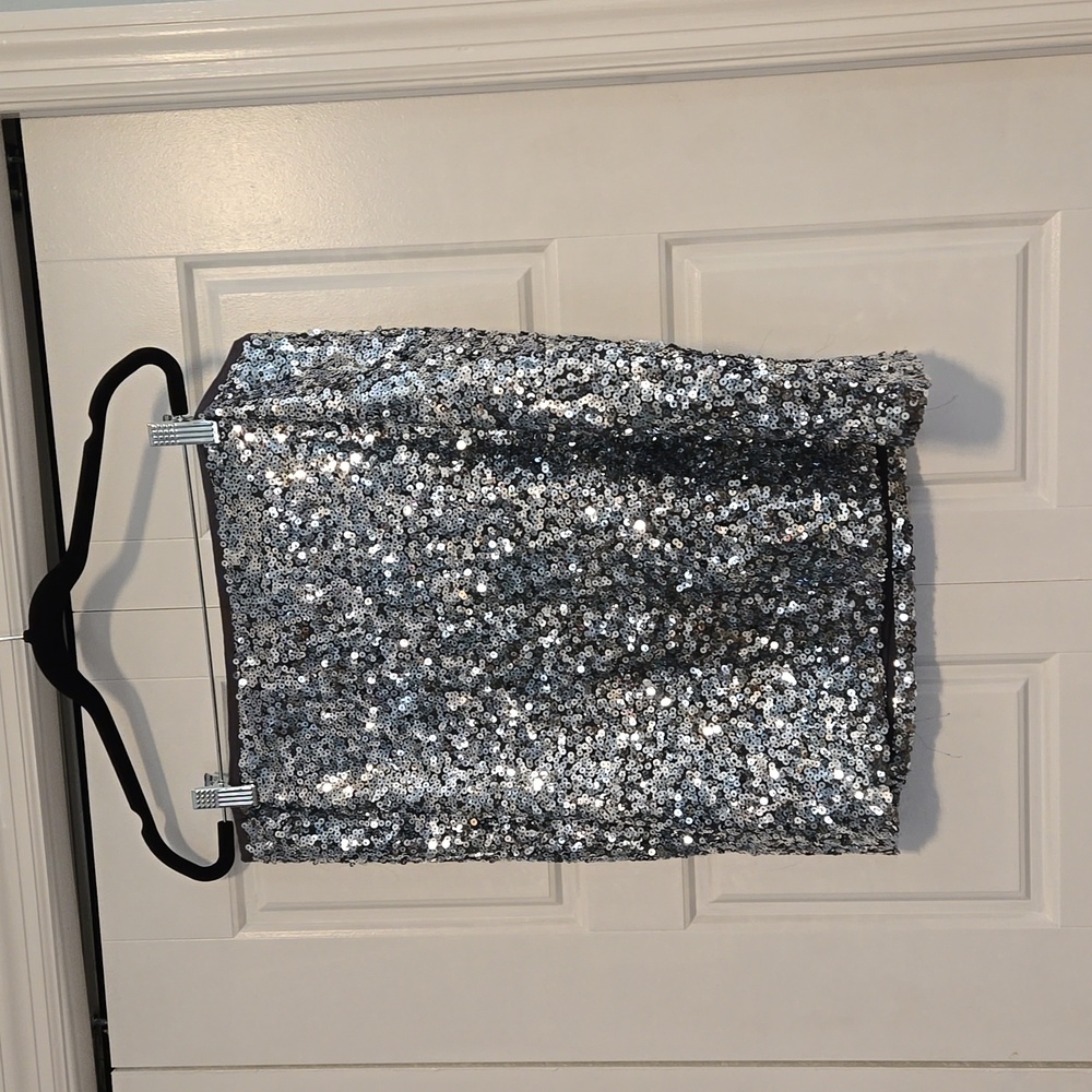 Silver sequin WHBM skirt
